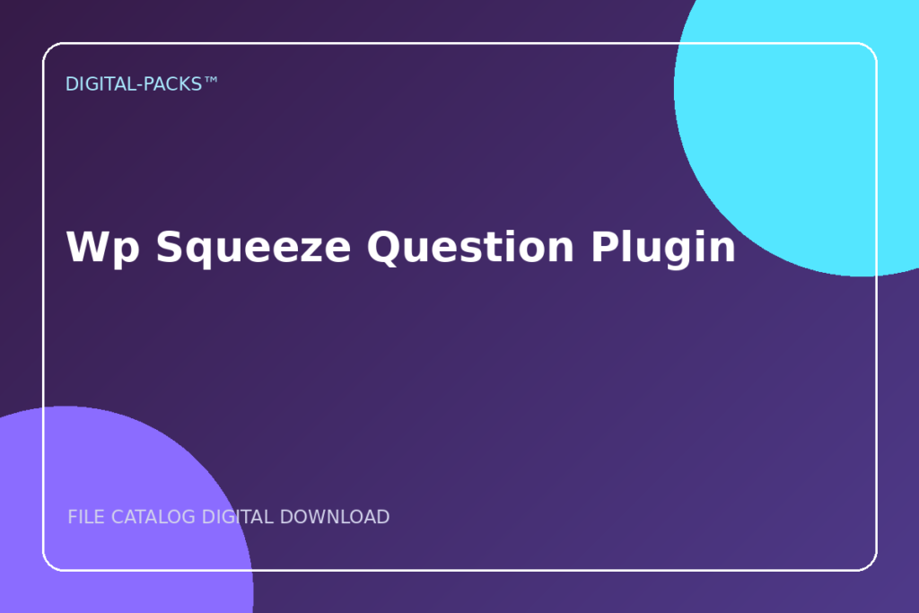 Wp Squeeze Question Plugin