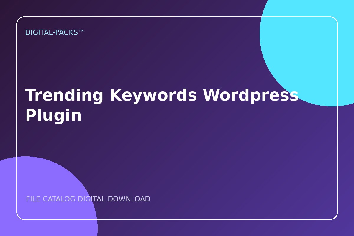 Trending Keywords Wordpress Plugin